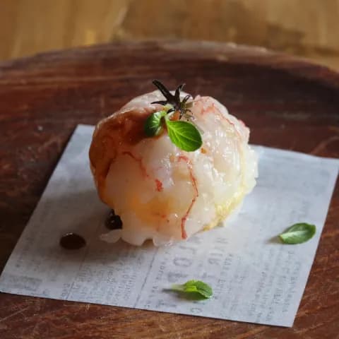 Esfera de rillette de pollastre de corral